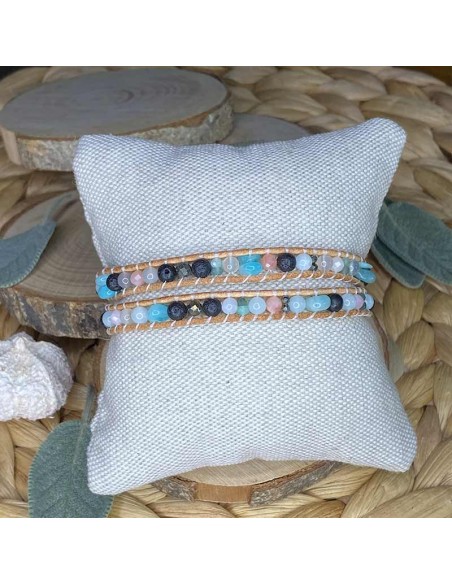 bracelet lithothérapie 2 tours bracelet lithothérapie 2 tours