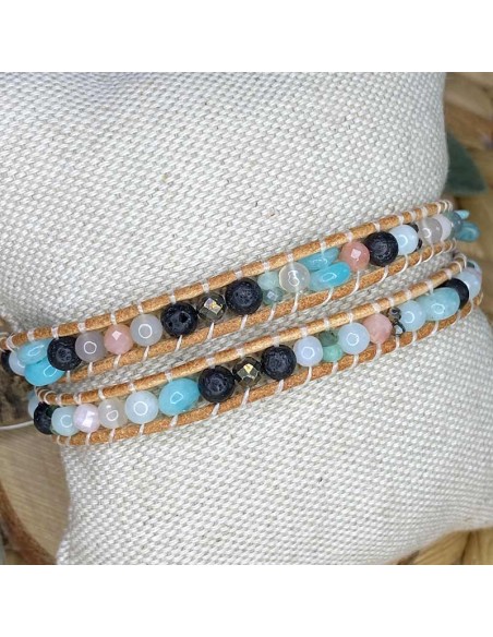 bracelet 2 tours en pierres naturelles bracelet 2 tours en pierres naturelles
