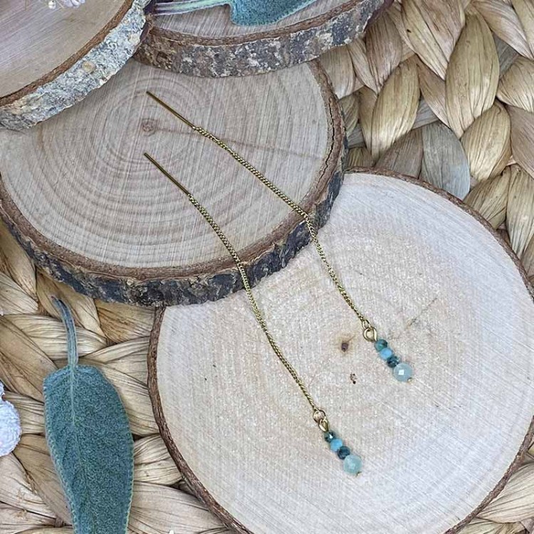 boucles d'oreilles lithothérapie