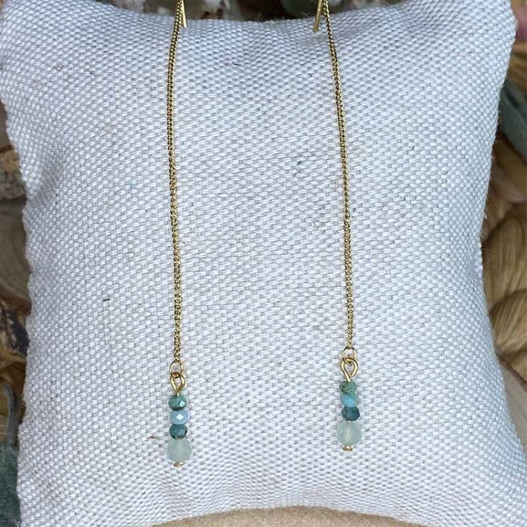 boucles d'oreilles lithothérapie