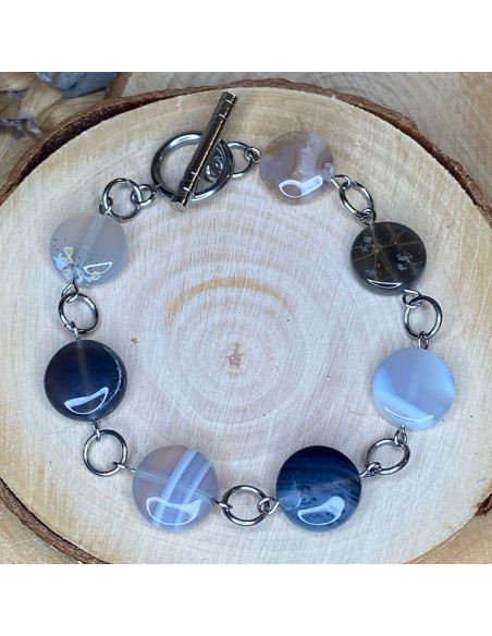 bracelet en agate