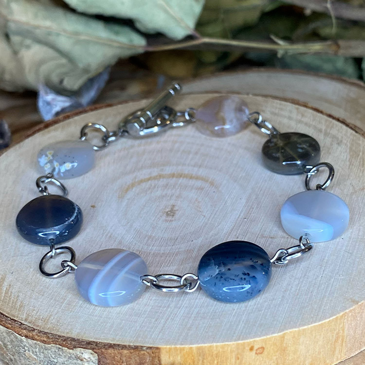 bracelet en agate