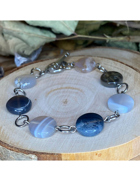 bracelet en agate
