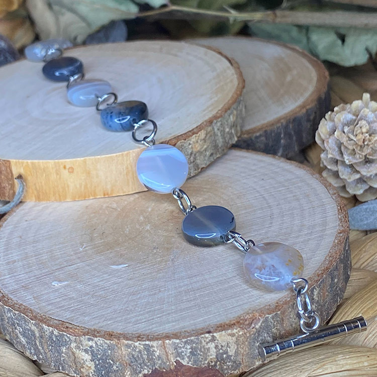 bracelet en agate