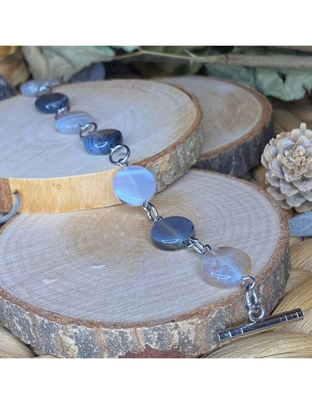 bracelet en agate