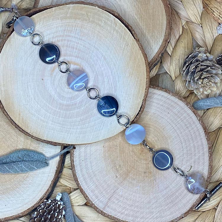 bracelet en agate