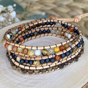 Bracelet 3 rangs bohême
