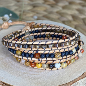 Bracelet 3 rangs bohême 2
