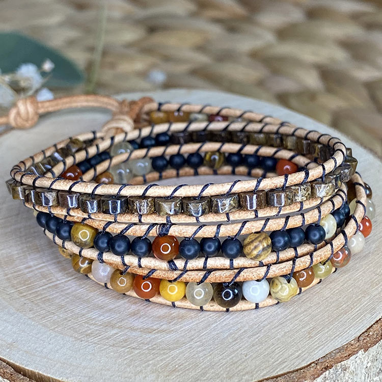 Bracelet 3 rangs bohême Bracelet 3 rangs bohême