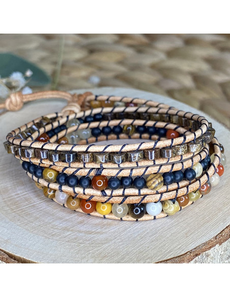 Bracelet 3 rangs bohême Bracelet 3 rangs bohême