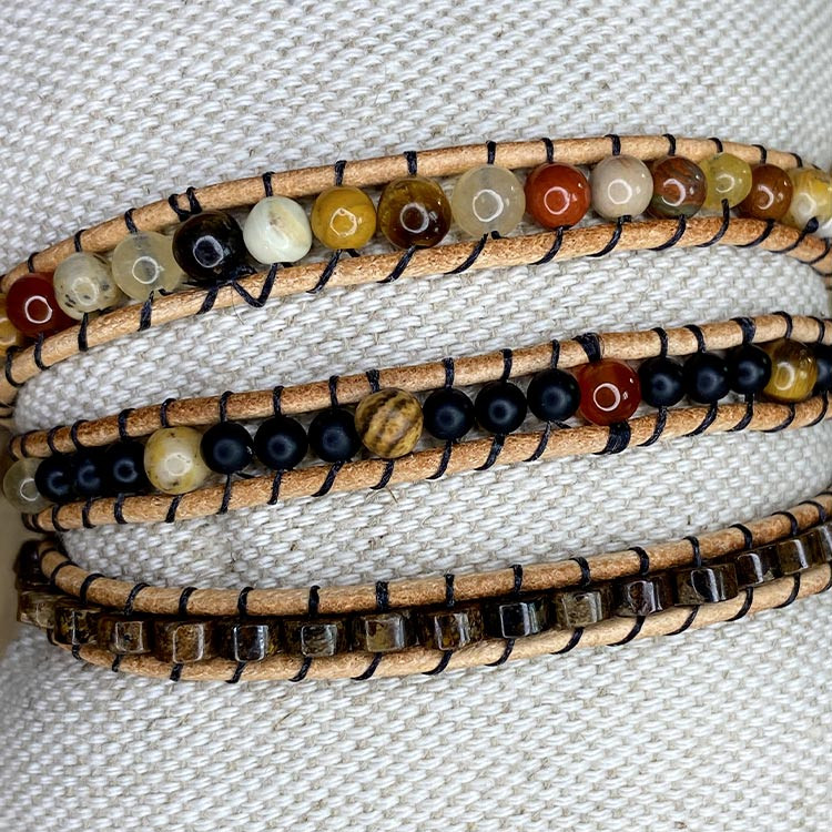 Bracelet 3 rangs bohême Bracelet 3 rangs bohême