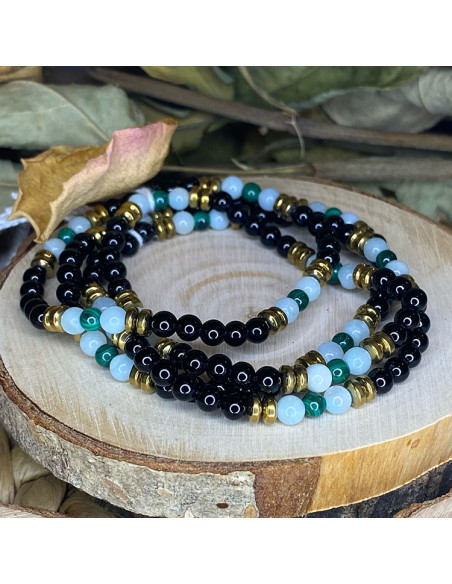 Bracelet Ethnique plénitique lithothérapie Bracelet Ethnique plénitique lithothérapie