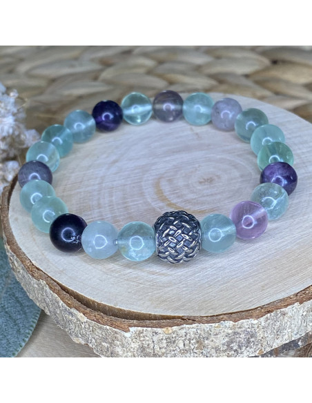 bracelet en fluorite