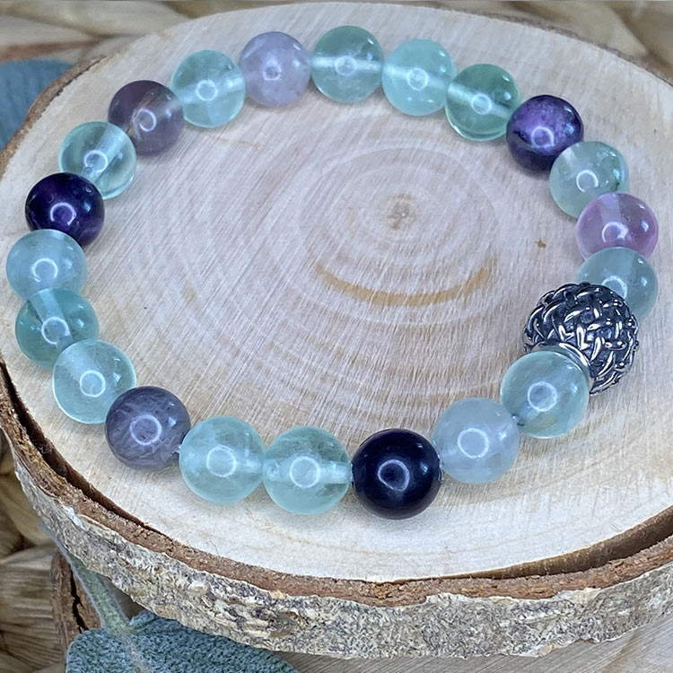 bracelet en fluorite