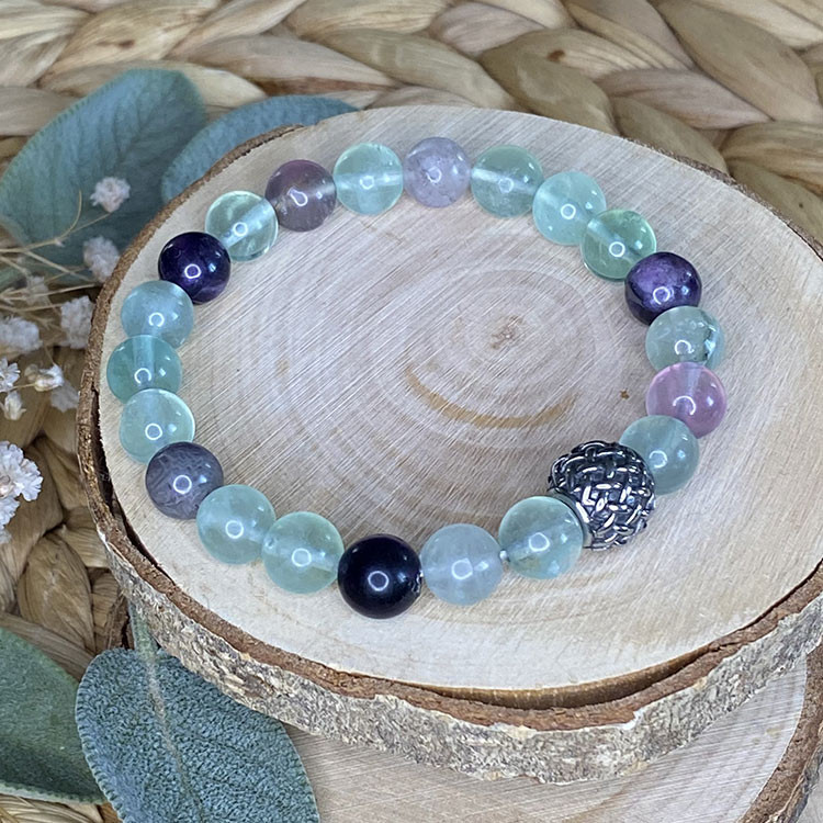bracelet en fluorite