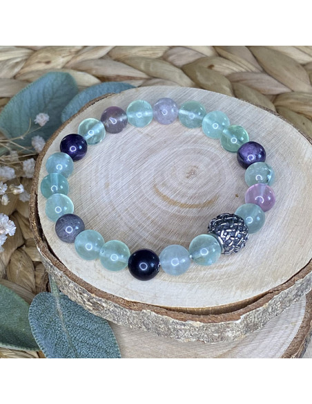 bracelet en fluorite