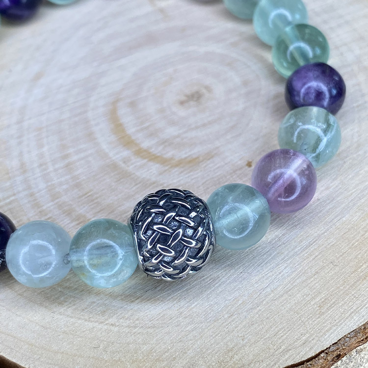 bracelet en fluorite