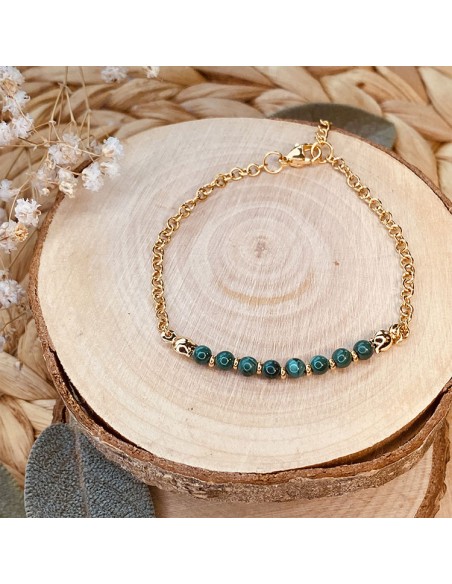 bracelet en malachite