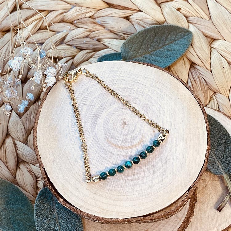 bracelet en malachite