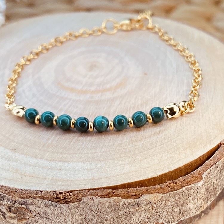 bracelet en malachite