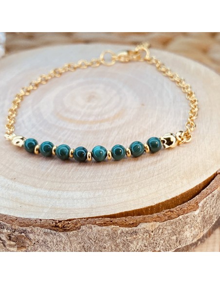 bracelet en malachite