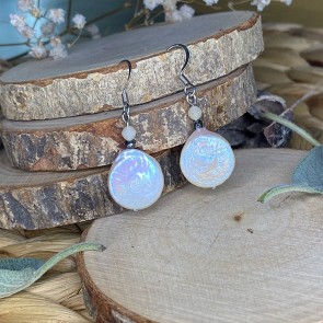 boucles d'oreilles femme perle d'eau