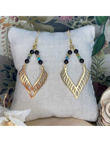 boucles d'oreilles angel pierres naturelles