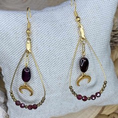 boucles d'oreilles lithothérapie