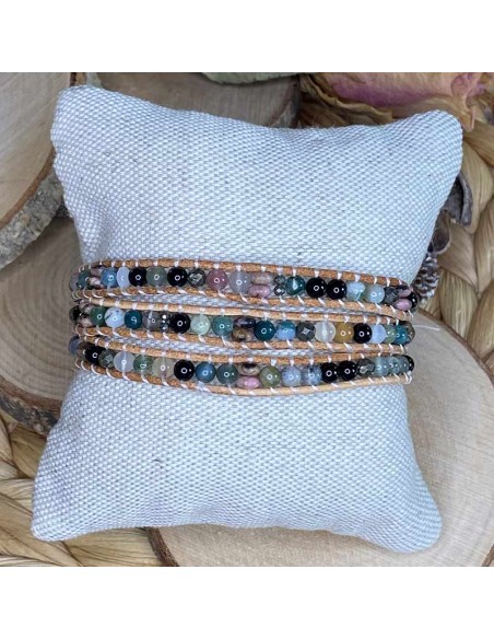 bracelet 3 tours lithothérapie bracelet 3 tours lithothérapie